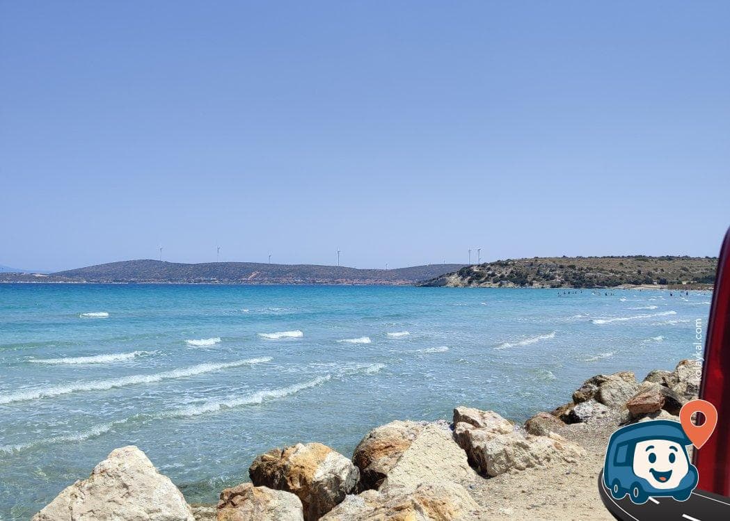 Karaburun Sahili Manzaralı Ücretsiz Otopark ve Kamp Alanı - Çeşme, İzmir, foto 2