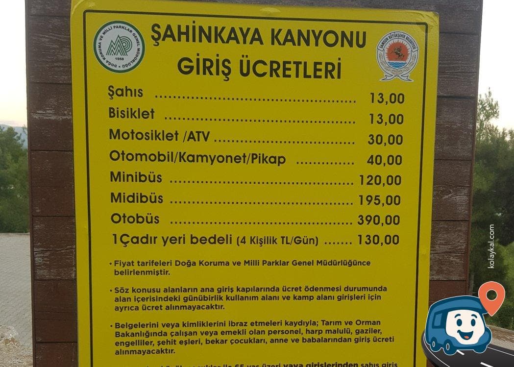 Şahinkaya Kanyonu Otoparkı - Vezirköprü, Samsun, foto 3