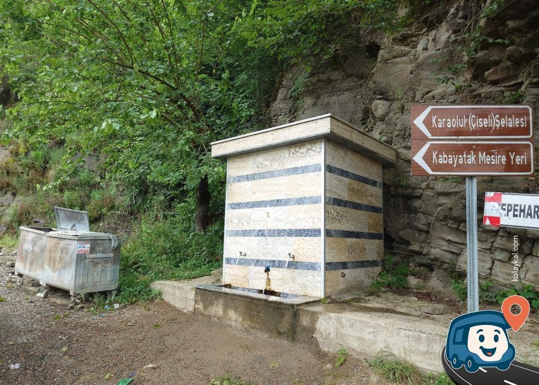 Karaoluk Şelalesi Yolu Doğal Çeşme - Perşembe, Ordu, foto 2