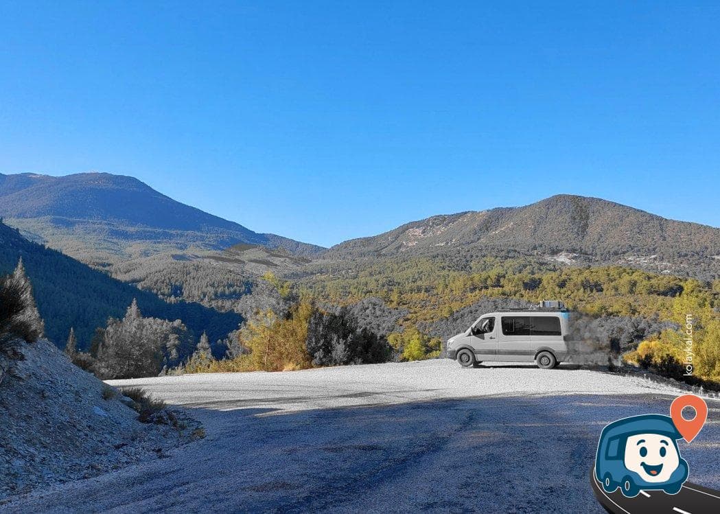 Dağ Yolu Kenarında Sakin Kamp ve Manzara Noktası - Kaş, Antalya, foto 2