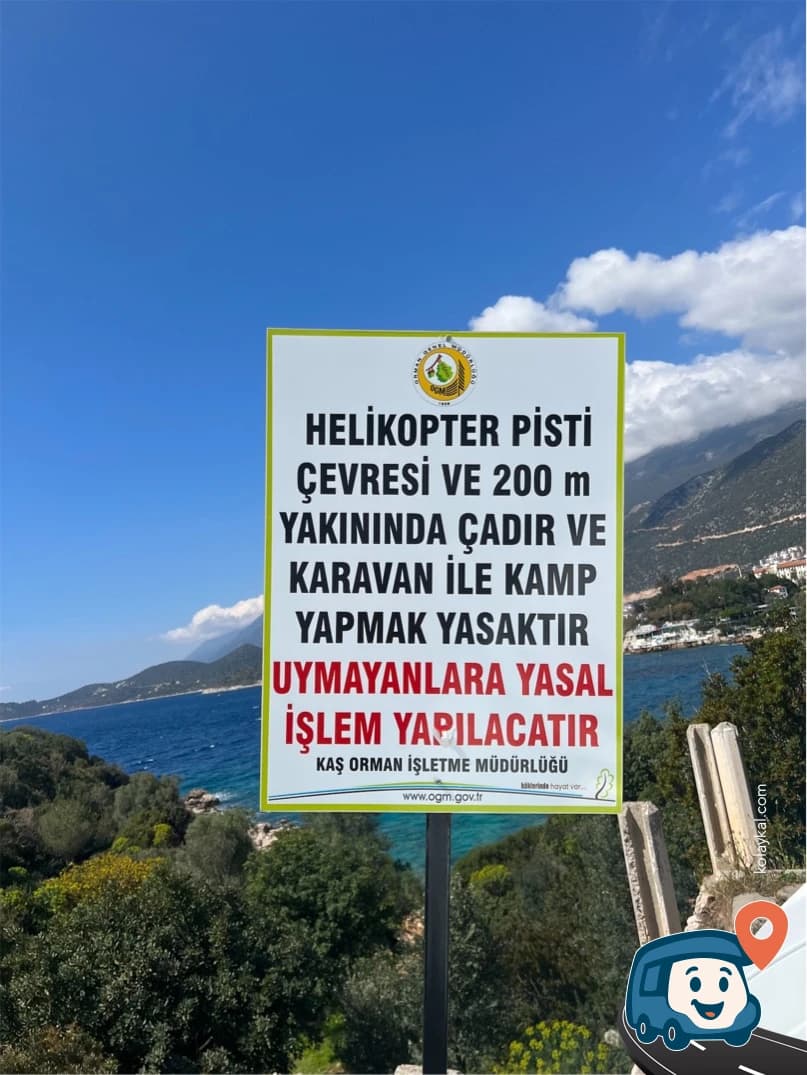 Helikopter Pisti Kamp Alanı - Kaş, Antalya, foto 2