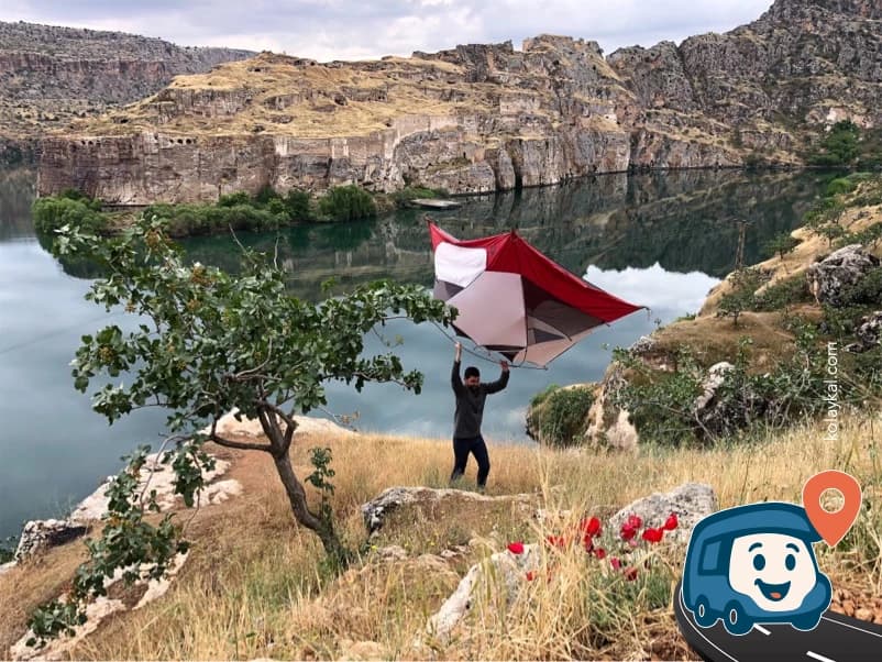 Rumkale Fırat Manzaralı Kamp Yeri - Yavuzeli, Gaziantep, foto 1