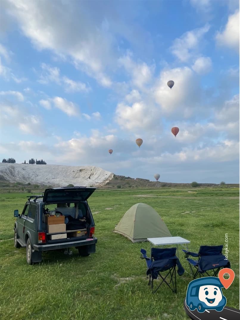 Yol Kenarı Vahşi Kamp Alanı - Pamukkale, Denizli, foto 1