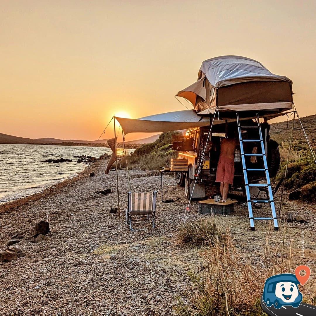 Maden Adası'na Geçiş Yolu Vahşi Kamp Alanı - Ayvalık, Balıkesir, foto 1